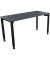 Schreibtisch All in One, manuell höhenverstellbar, 68-82cm (H), 140x60cm (BxT), rechteckig, lavagrau / anthrazit metallic