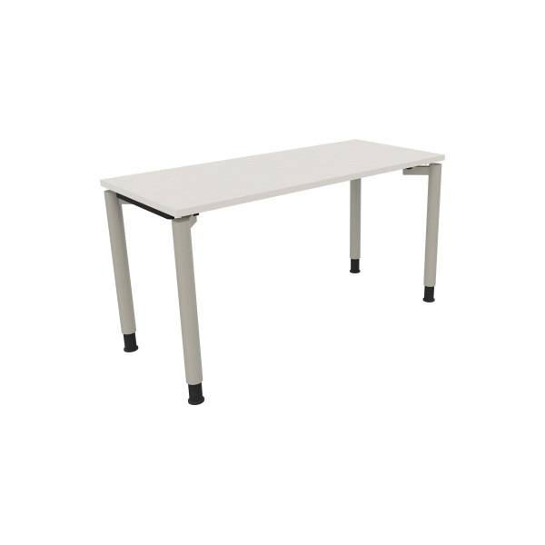 4003969081284 - Schreibtisch All in One 810037701 höhenverstellbar 68-82cm (H) rechteckig diamantweiß   silberaluminium 4003969081284 Soennec