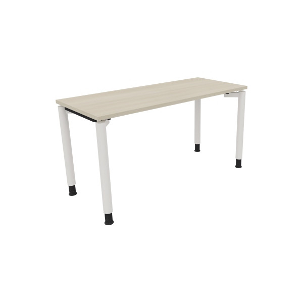 4003969081178 - Schreibtisch All in One 810037872 höhenverstellbar 68-82cm (H) rechteckig akazie hell   verkehrsweiß 4003969081178 Soennecken