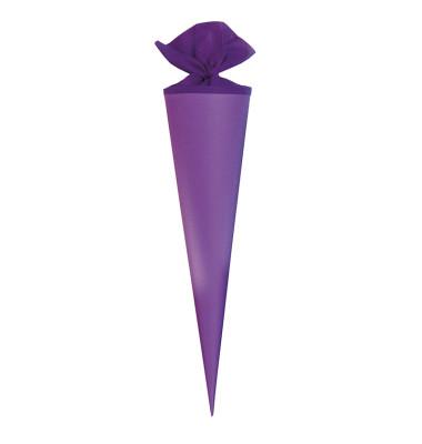 Bastel-Schultüte flieder 70cm rund 97921