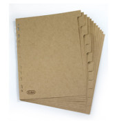 Kartonregister Touareg 100204955, 12-teilig blanko, A4, 240 g/m², beige Taben, 12-teilig