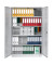 Aktenschrank 100157, abschlie&szlig;bar, 5 OH, lichtgrau, 120x195x42cm (BxHxT)