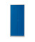 Putzmittelschrank 104528, Stahl abschließbar, 80 x 180 x 50 cm, blau/lichtgrau