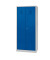 Putzmittelschrank 104528, Stahl abschließbar, 80 x 180 x 50 cm, blau/lichtgrau