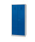 Putzmittelschrank 104528, Stahl abschließbar, 80 x 180 x 50 cm, blau/lichtgrau