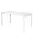 Schreibtisch, 75cm (H), 160x80cm (BxT), rechteckig, weiß / weiß