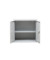 Stahlschrank 100003, abschlie&szlig;bar, 2 OH, lichtgrau, 80x75x38cm (BxHxT)