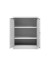 Stahlschrank 100011, abschlie&szlig;bar, 3 OH, lichtgrau, 80x100x38cm (BxHxT)