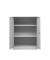 Stahlschrank 100027, abschlie&szlig;bar, 3 OH, lichtgrau, 92x120x42cm (BxHxT)
