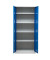 Stahlschrank 100050, abschlie&szlig;bar, 4 OH, lichtgrau/enzianblau, 80x180x38cm (BxHxT)