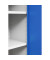 Stahlschrank 100050, abschlie&szlig;bar, 4 OH, lichtgrau/enzianblau, 80x180x38cm (BxHxT)
