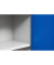 Stahlschrank 100050, abschlie&szlig;bar, 4 OH, lichtgrau/enzianblau, 80x180x38cm (BxHxT)