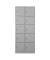 Schließfachschrank 106957, Metall, 2 Abteile mit 10 Fächern, abschließbar (Schloss separat erhältlich), 80x190cm (BxH), lich