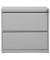H&auml;ngeregistraturschrank 100310, lichtgrau, 2 Schubladen, 2-bahnig