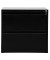 H&auml;ngeregistraturschrank 100313, schwarz, 2 Schubladen, 2-bahnig
