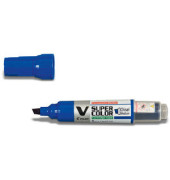Permanentmarker V SUPER COLOR BEGREEN, 4035703, blau, 2,2-5,2mm Keilspitze