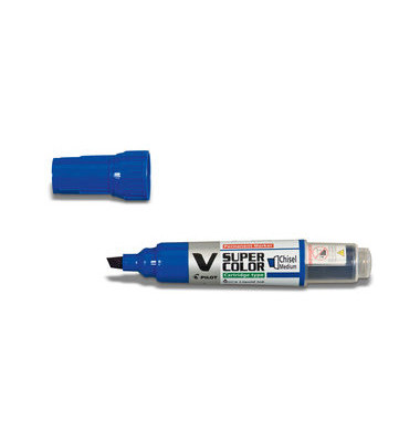 Permanentmarker V SUPER COLOR BEGREEN, 4035703, blau, 2,2-5,2mm Keilspitze