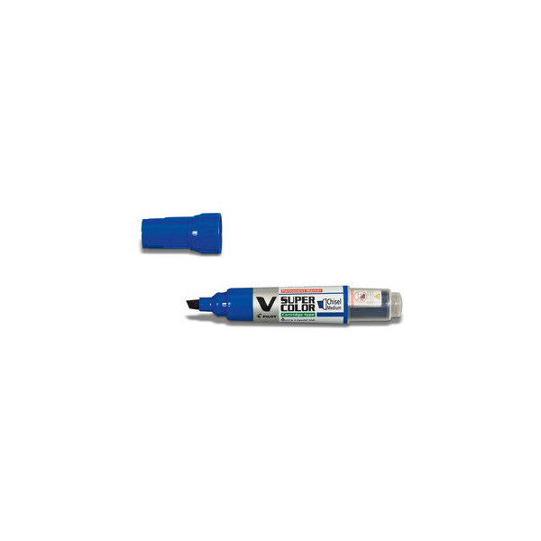 10 Stück Pilot Permanentmarker V Super Color blau 2,2-5,2mm Keilspitze 4902505357169 Pilot