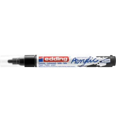 Acrylmarker 5100 schwarz 2-3mm Rundspitze