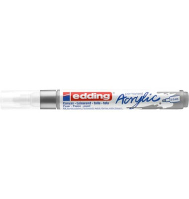 Acrylmarker 5100 silber 2-3mm Rundspitze