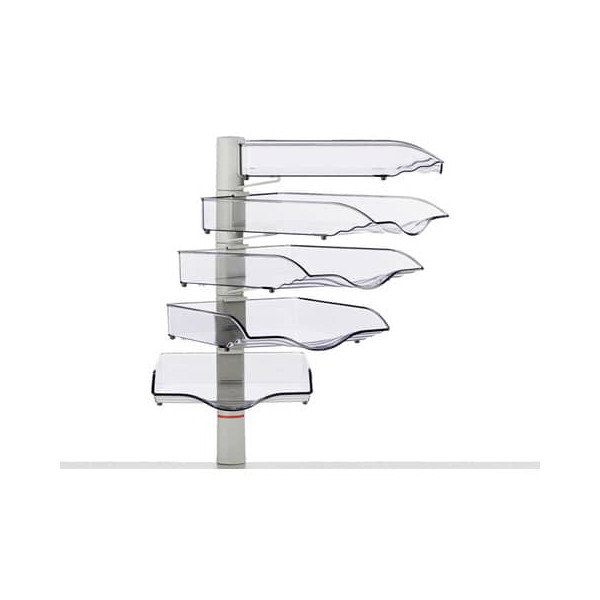 4009729018637 - Briefablagenset Schalenset 720+5002+000 A4   B4 lichtgrau-transparent Kunststoff 4009729018637 7 Meter