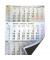 Kalendereinlage 77000e, 3 Monate / 1 Seite, 95x135mm, 2025