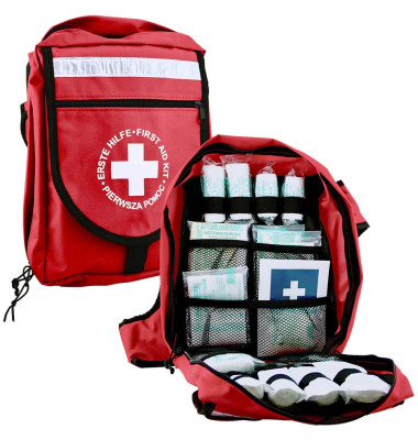 Erste-Hilfe-Notfall Rucksack mit Inhalt DIN 13169/REF 23012