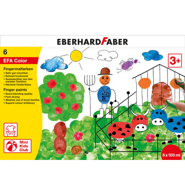 Fingermalfarben 6er Set/578806 6