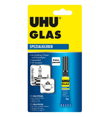 Spezialkleber 46685 GLAS, 3g, permanent