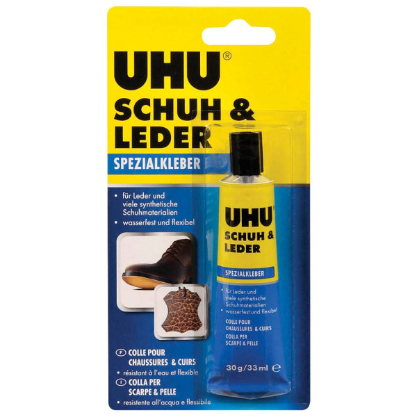 6 Stück UHU Spezialkleber 46680 Schuh + Leder, 30g, permanent 4026700466805 UHU 30 Gramm
