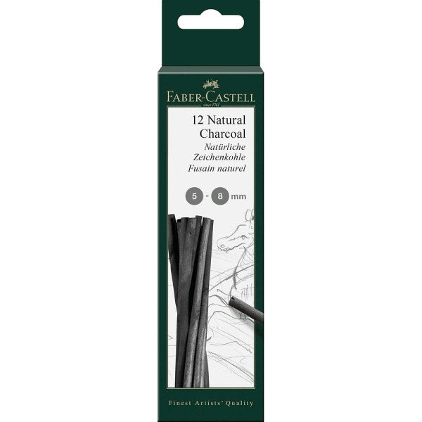 5 Stück Faber-Castell 129298 Zeichenkohle Pitt 4005401292982 Faber-Castell 12 Stück
