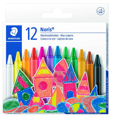 STAEDTLER NORIS CLUB 220 NC12 Wachsmalkreidekartonetui 12ST STAEDTLER NORIS CLUB 220 NC12 Wachsmalkreidekartonetui 12ST