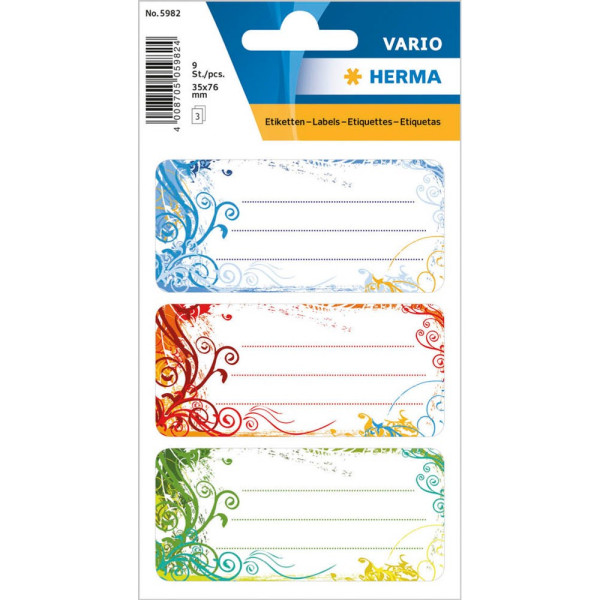 4008705059824 - HERMA Schuletiketten Schuletiketten Spirit Spirit