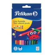 Buntstifte Dick BSD12DN, 724039, 12-farbig sortiert, dreikant, Packung