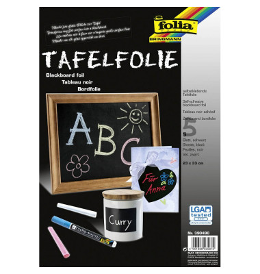 Kreidetafelfolie, 390490, 33x23cm Kreidetafelfolie, 390490, 33x23cm