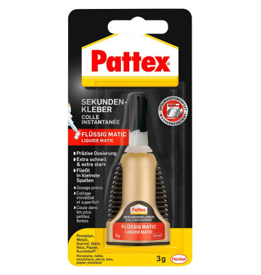 Sekundenkleber 9H PST2C Sekundenkleber Matic fl&uuml;ssig, 3g, permanent