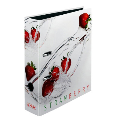 Motivordner maX.file Fresh Fruit Erdbeere 11305984, A4 80mm breit