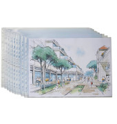 Prospekthüllen 100460997, A3 quer transparent genarbt, oben offen, 0,08mm