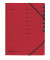 Ordnungsmappe easyorga 10843068, 1-7, rot, A4, 7 F&auml;cher
