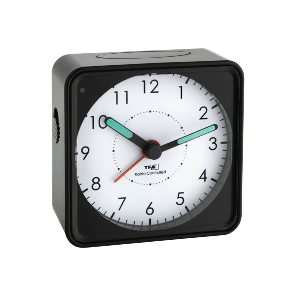 4009816027672 - 5 x 7 TFA® Funkwecker Picco weiß schwarz Kunststoff 75 x 75 cm 60010356 4009816027672