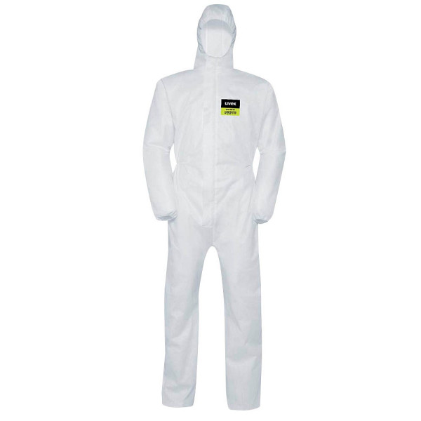 4049358466560 - uvex unisex Arbeitsoverall mit Kaputze weiß Größe M 4049358466560 - uvex unisex Arbeitsoverall mit Kaputze weiß Größe M