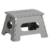 Klapphocker 13030 Schemel, 1 Stufe, grau, Polypropylen (PP)
