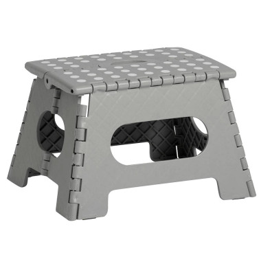 Klapphocker 13030 Schemel, 1 Stufe, grau, Polypropylen (PP)