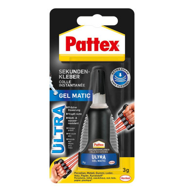 Sekundenkleber 9H PSG5C Ultra Gel Matic, 3g, permanent