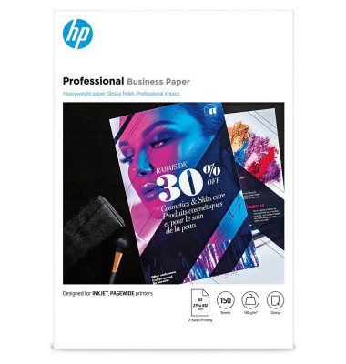 Fotopapier Professional Business Paper 7MV84A, A3, für Inkjet, 180g weiß glänzend beidseitig bedruckbar