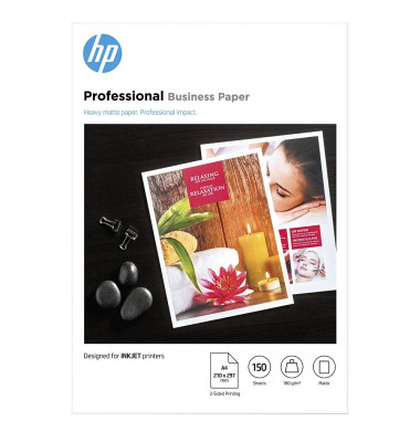 Fotopapier Professional Business Paper 7MV79A, A4, für Inkjet, 180g weiß matt beidseitig bedruckbar