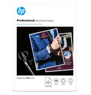 Fotopapier Professional Business Paper 7MV80A, A4, für Laser, 200g weiß matt beidseitig bedruckbar