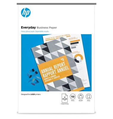 Fotopapier Everyday Business Paper 7MV81A, A3, für Laser, 120g weiß glänzend beidseitig bedruckbar
