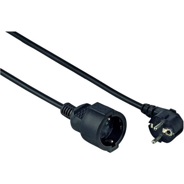 4007249478689 - 00047868 Strom Verlängerungskabel Schwarz 2 m H05VV-F 3G 15 mm² - Hama 4007249478689 - 00047868 Strom Verlängerungskabel Schwarz 2 m H05VV-F 3G 15 mm² - Hama