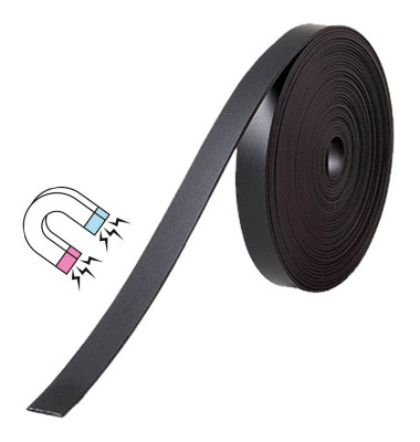 Magnetband schwarz 1,0 x 500,0 cm